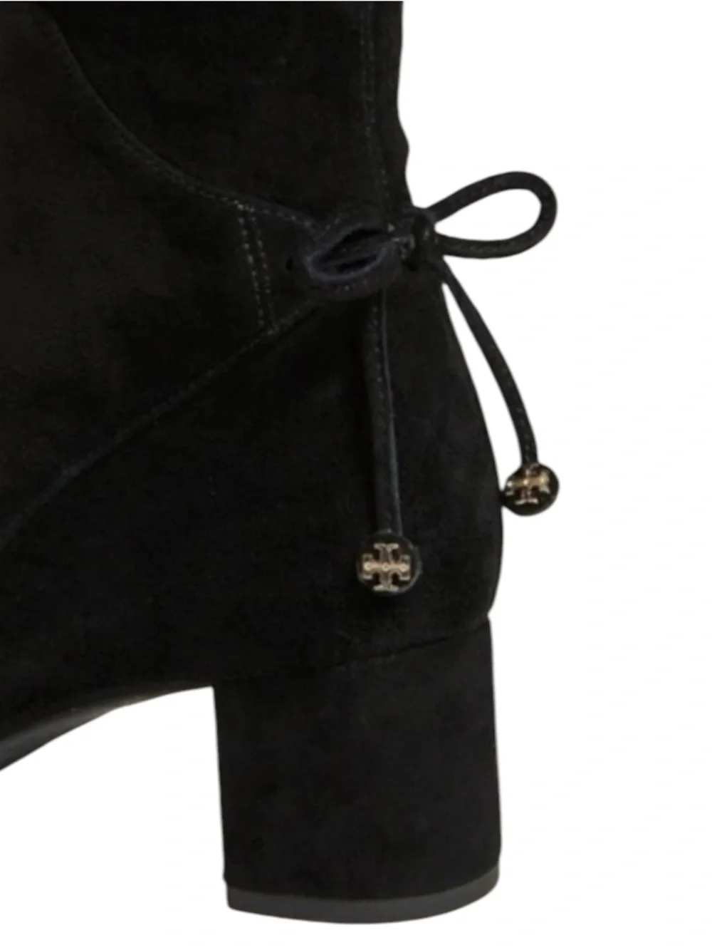 Tory Burch Women’s Size 8.5 Black Stretch Suede Laila Over The Knee High Boots